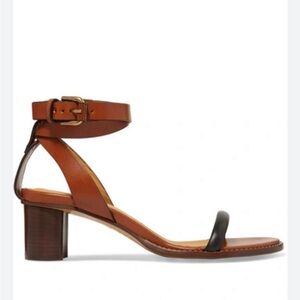COPY - Isabel Marant  JADLER TWO-TONE LEATHER SANDALS IN BROWN